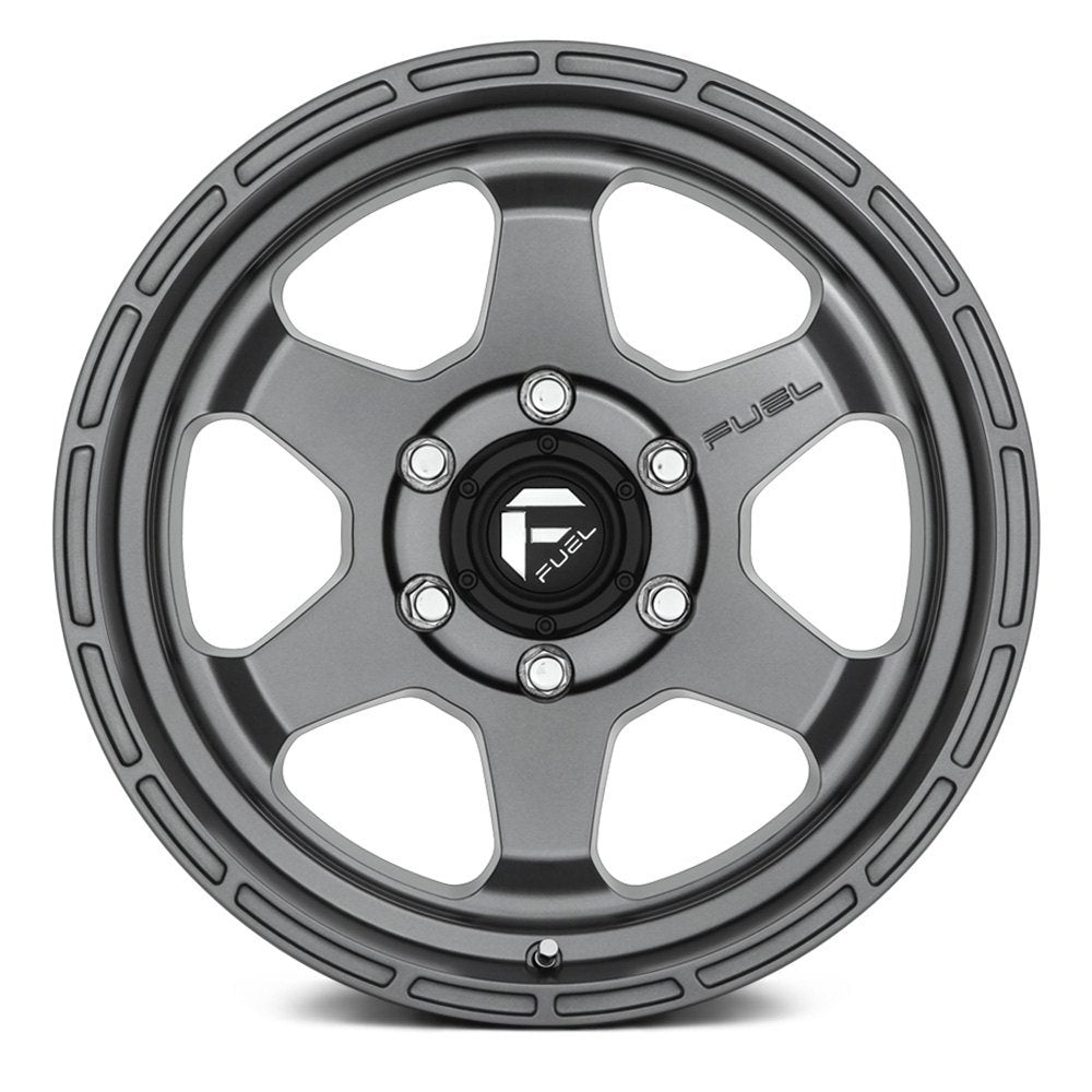 17x9 Fuel Off-Road Shok Matte Gunmetal D665 6x5.5/139.7 -12mm - Flex Offroad