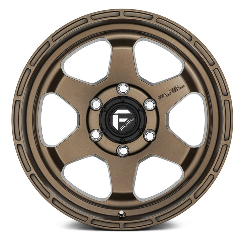 18x9 Fuel Off-Road Shok Matte Bronze D666 6x5.5/139.7 1mm - Flex Offroad
