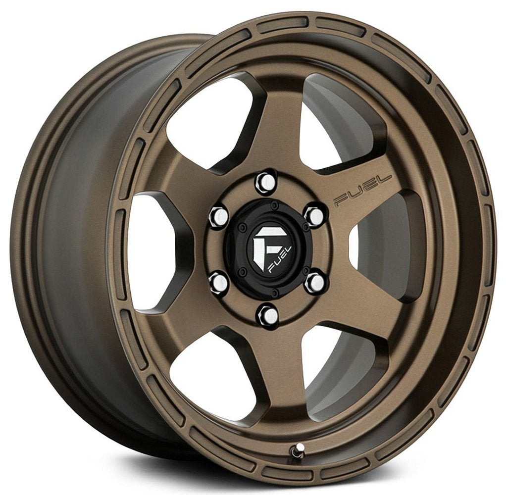 18x9 Fuel Off-Road Shok Matte Bronze D666 6x5.5/139.7 1mm - Flex Offroad