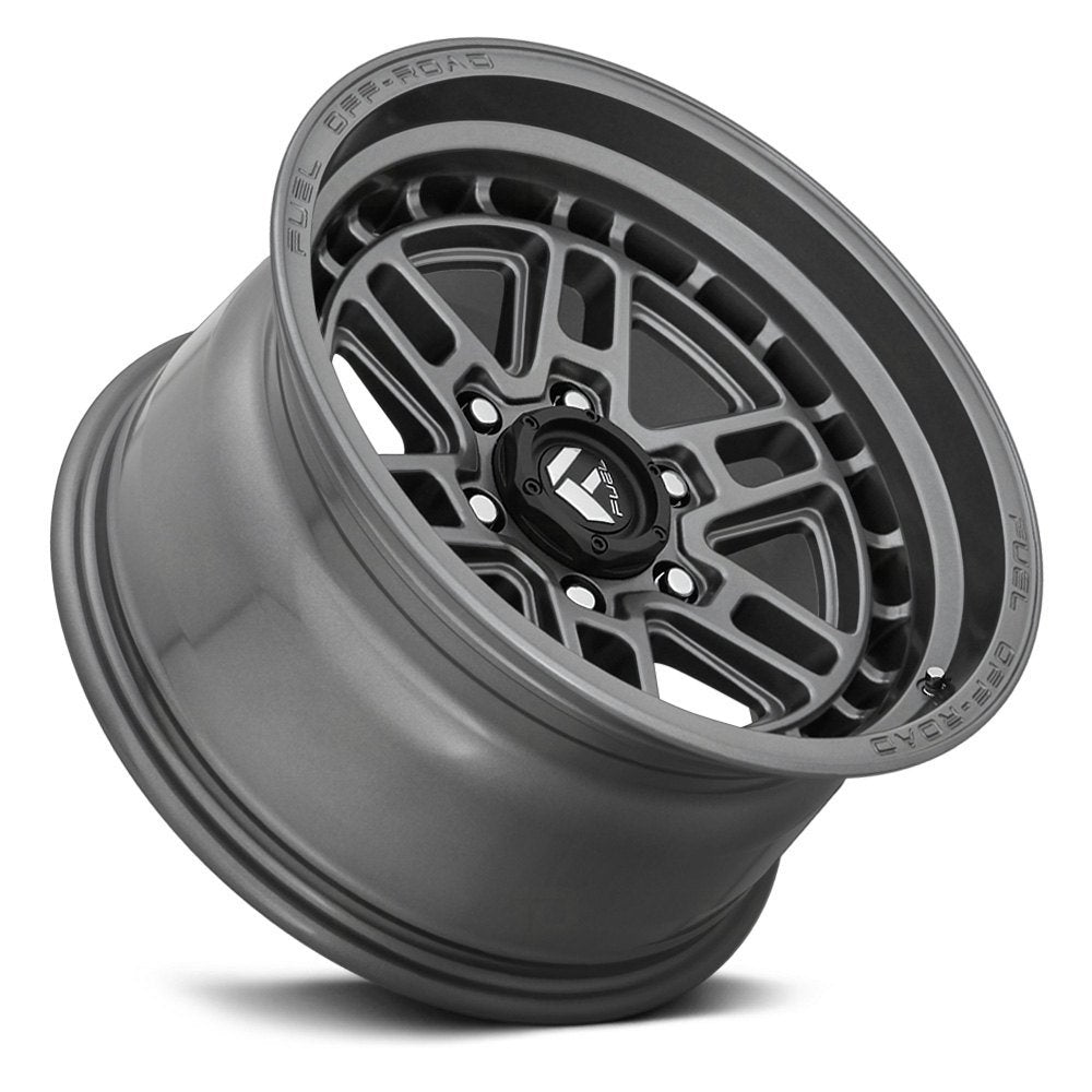17x9 Fuel Off-Road Nitro 6 Matte Gunmetal D668 6x5.5/139.7 -12mm - Flex Offroad