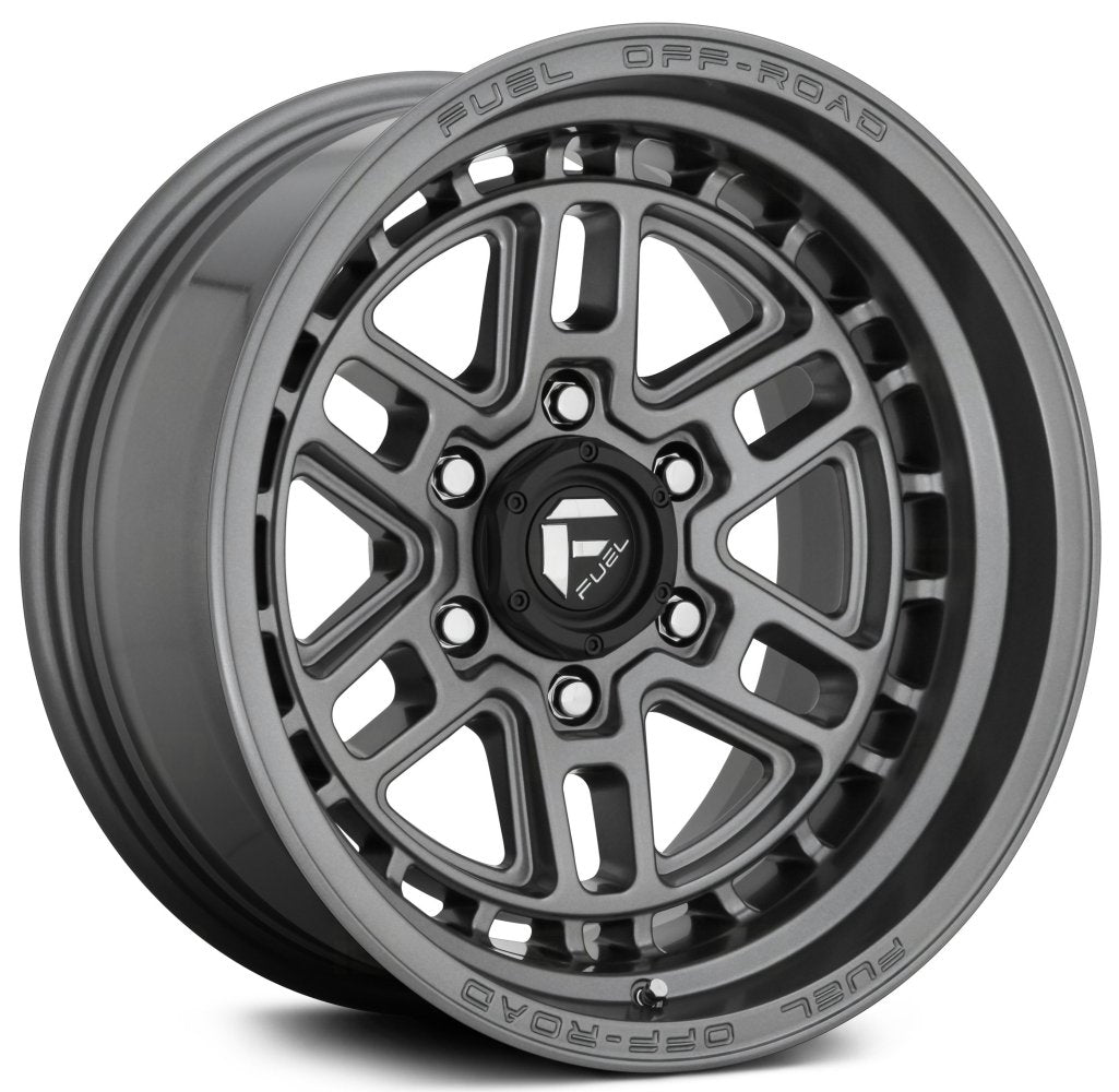 17x9 Fuel Off-Road Nitro 6 Matte Gunmetal D668 6x5.5/139.7 -12mm - Flex Offroad
