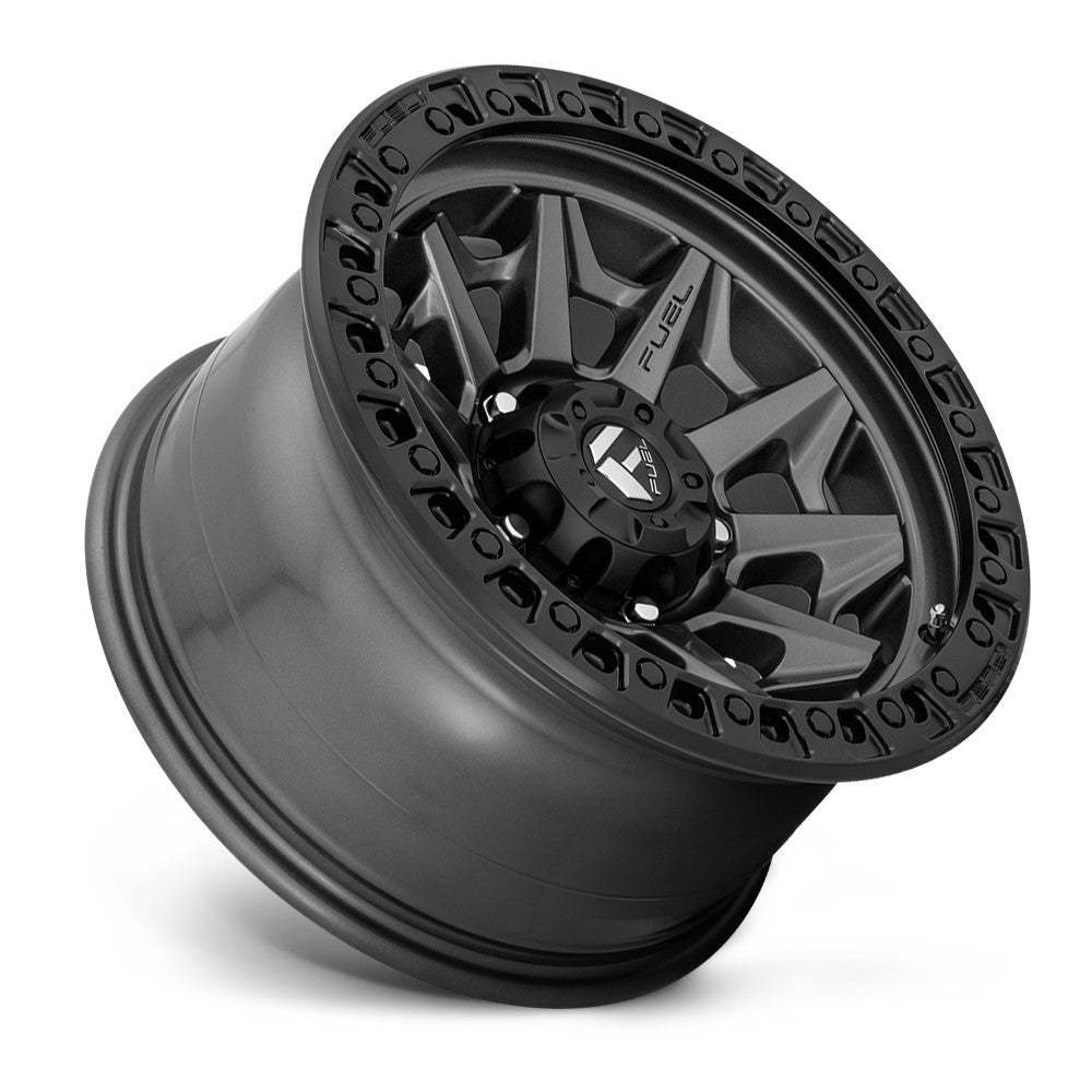 18x9 Fuel Off-Road Covert Matte Anthracite w/ Black Ring D716 8x170 20mm - Flex Offroad