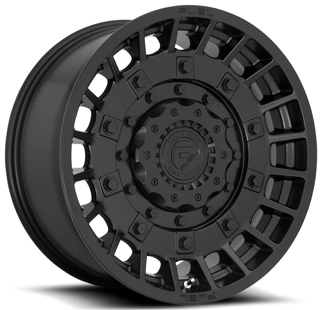 (Clearance - No Returns) 20x10 Fuel Off-Road Militia Matte Black D723 5x4.5/114.3 5x5/127 -18mm