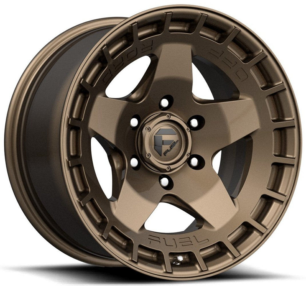 20x9 Fuel Off-Road Wrap Matte Bronze D735 6x5.5/139.7 1mm - Flex Offroad