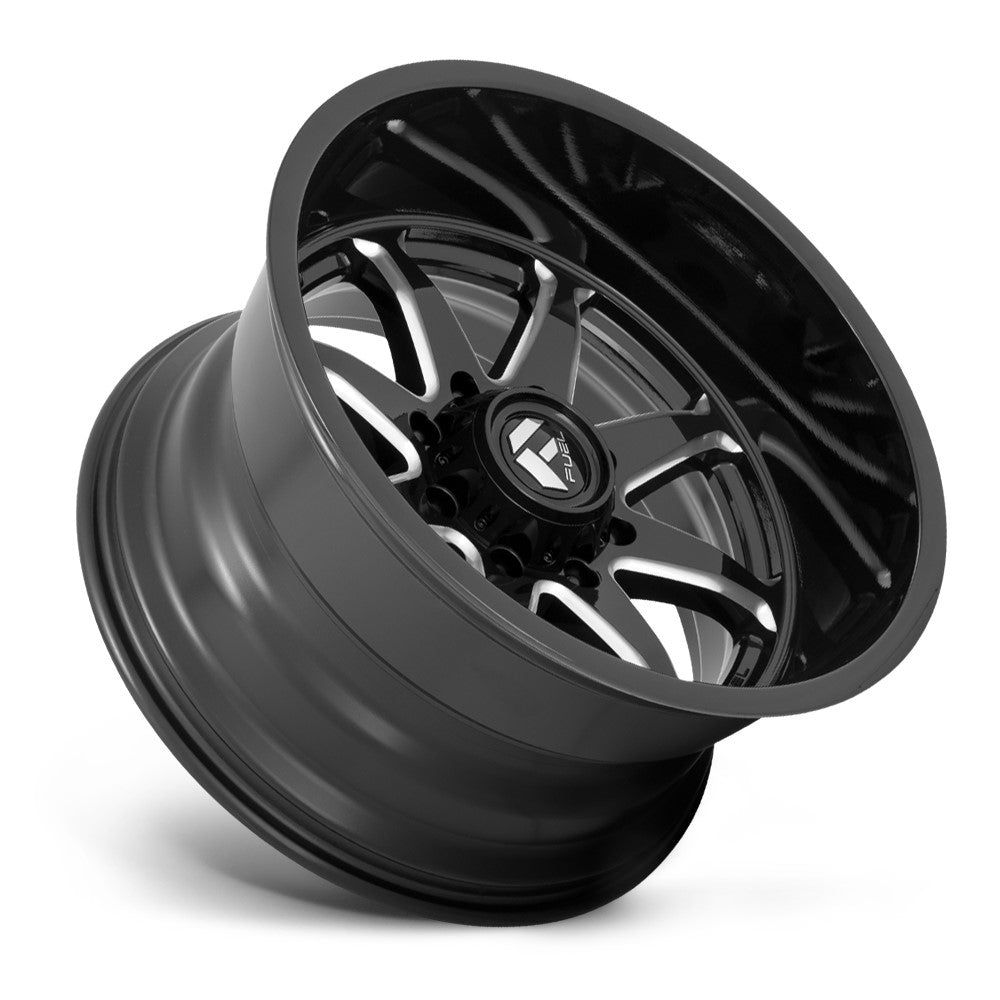 (Clearance - No Returns) 22x12 Fuel Off-Road Hammer Gloss Black Milled D749 (* May Require Trimming) 6x5.5/139.7 -44mm