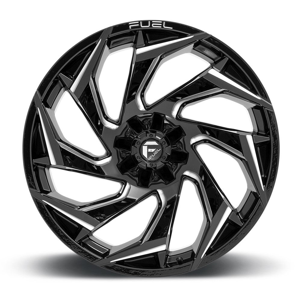 22x10 Fuel Off-Road Reaction Gloss Black Milled D753 6x135 6x5.5/139.7 -18mm - Flex Offroad