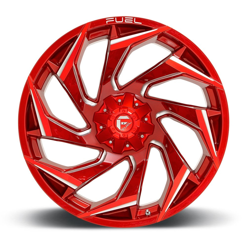 (Clearance - No Returns) 22x12 Fuel Off-Road Reaction Candy Red D754 (* May Require Trimming) 8x6.5/165 -44mm - Flex Offroad