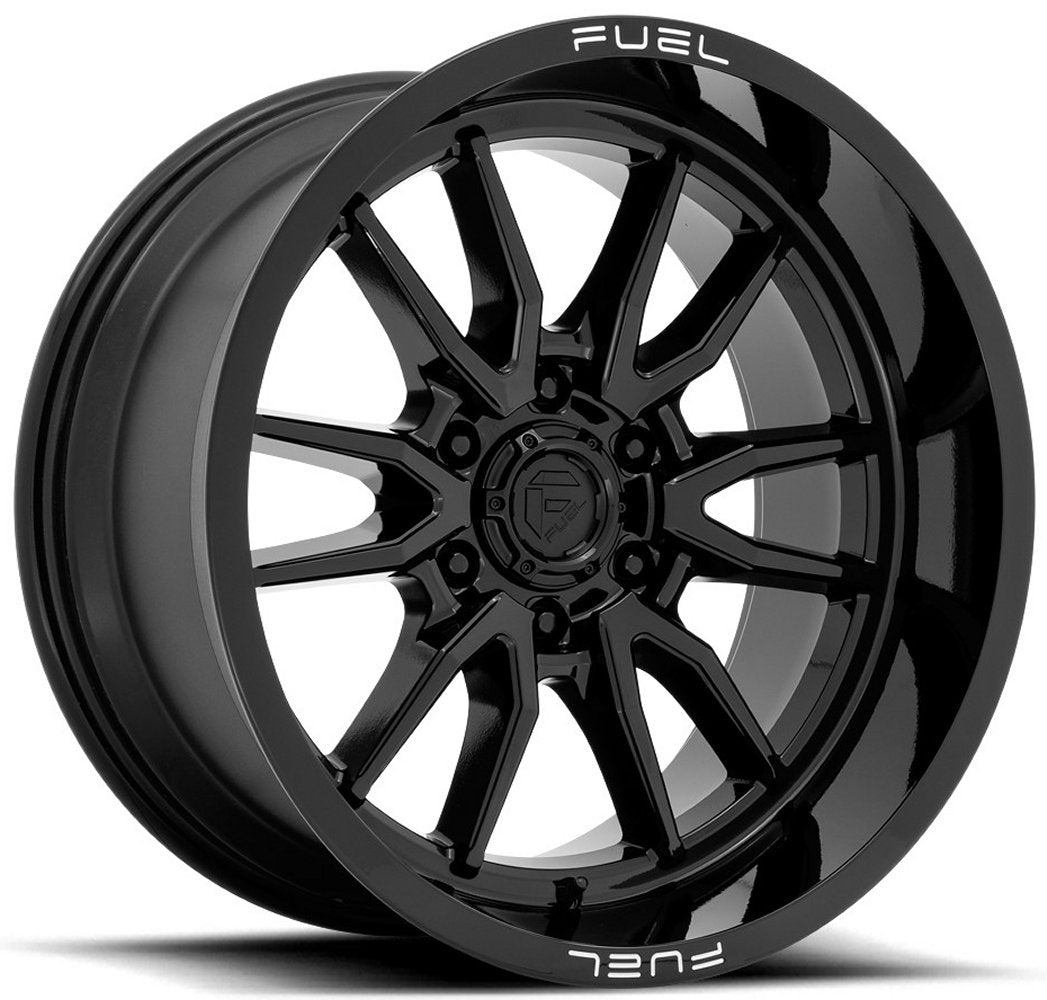 22x10 Fuel Off-Road Clash 6 Gloss Black D760 6x5.5/139.7 -18mm - Flex Offroad