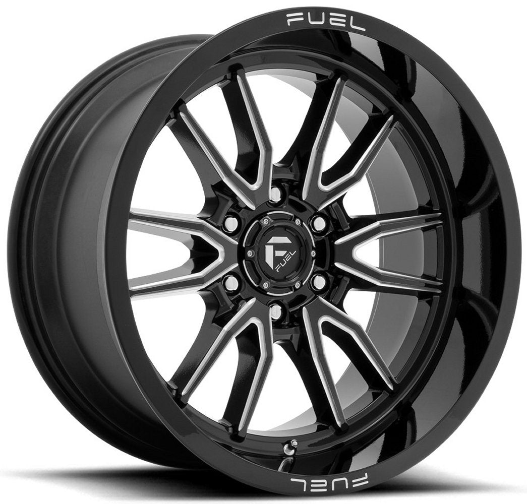 (Clearance - No Returns) 17x9 Fuel Off-Road Clash 6 Gloss Black Milled D761 6x135 -12mm