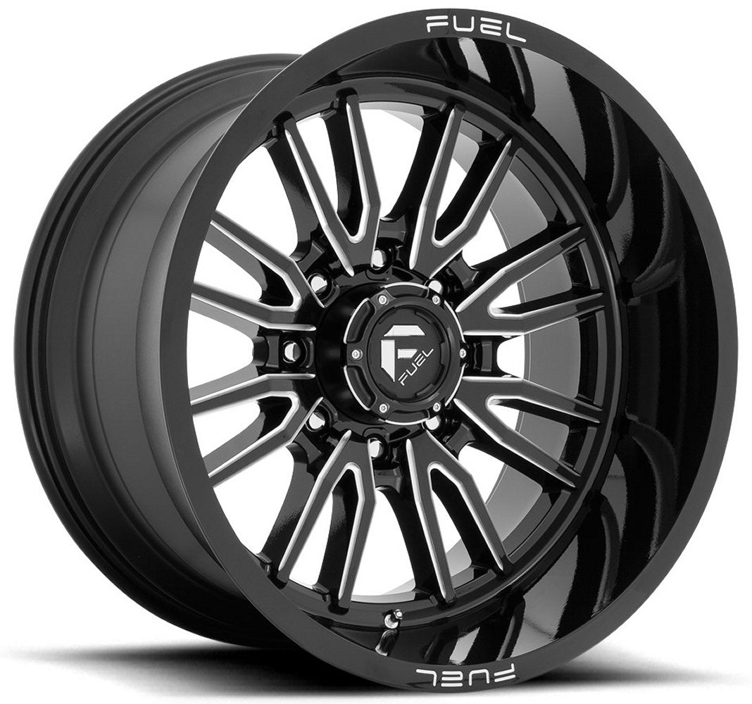20x10 Fuel Off-Road Clash 8 Gloss Black Milled D761 8x180 -18mm - Flex Offroad
