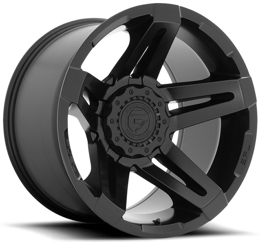 20x12 Fuel Off-Road SFJ Matte Black D763 (* May Require Trimming) 5x4.5/114.3 5x5/127 -44mm - Flex Offroad