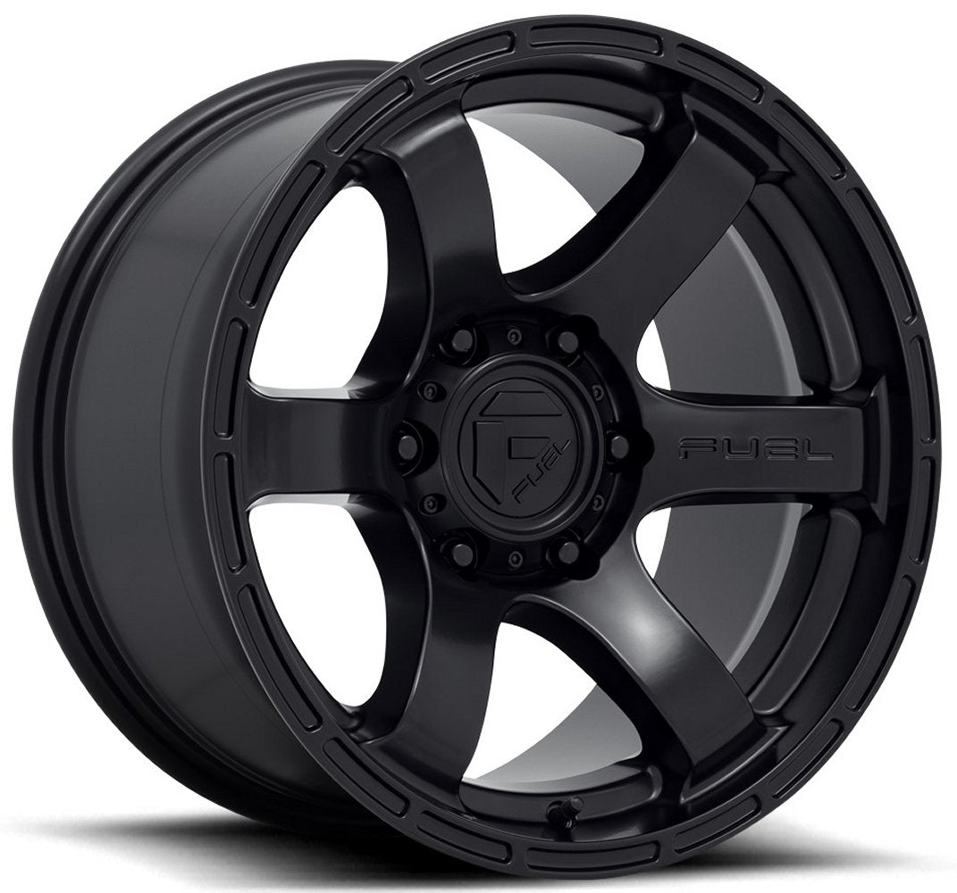 18x9 Fuel Off-Road Rush Satin Black D766 6x5.5/139.7 -12mm - Flex Offroad