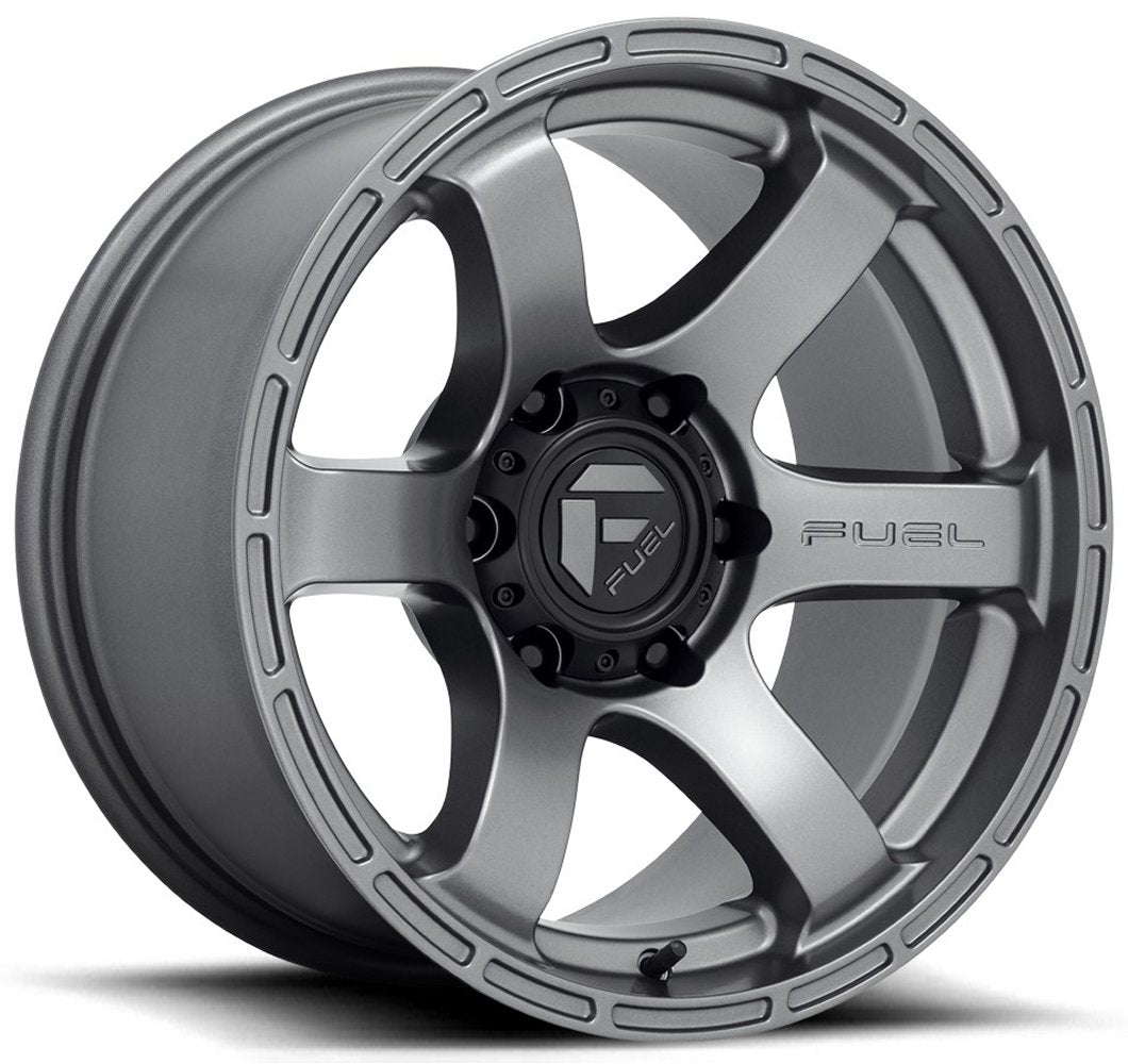 20x9 Fuel Off-Road Rush Matte Gun Metal D767 6x5.5/139.7 1mm - Flex Offroad