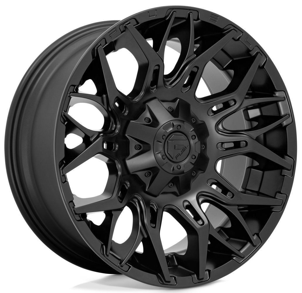20x10 Fuel Off-Road Twitch Blackout D772 6x135 6x5.5/139.7 -18mm - Flex Offroad