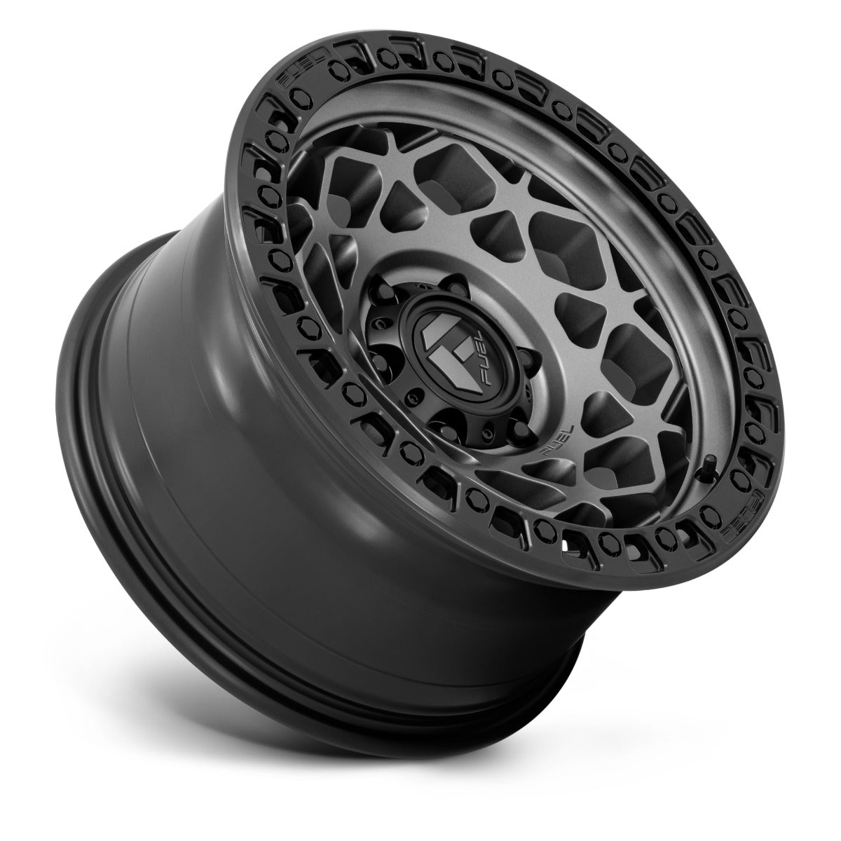 17x9 Fuel Off-Road Unit Gunmetal w/ Matte Black Ring D784 5x5/127 -12mm - Flex Offroad