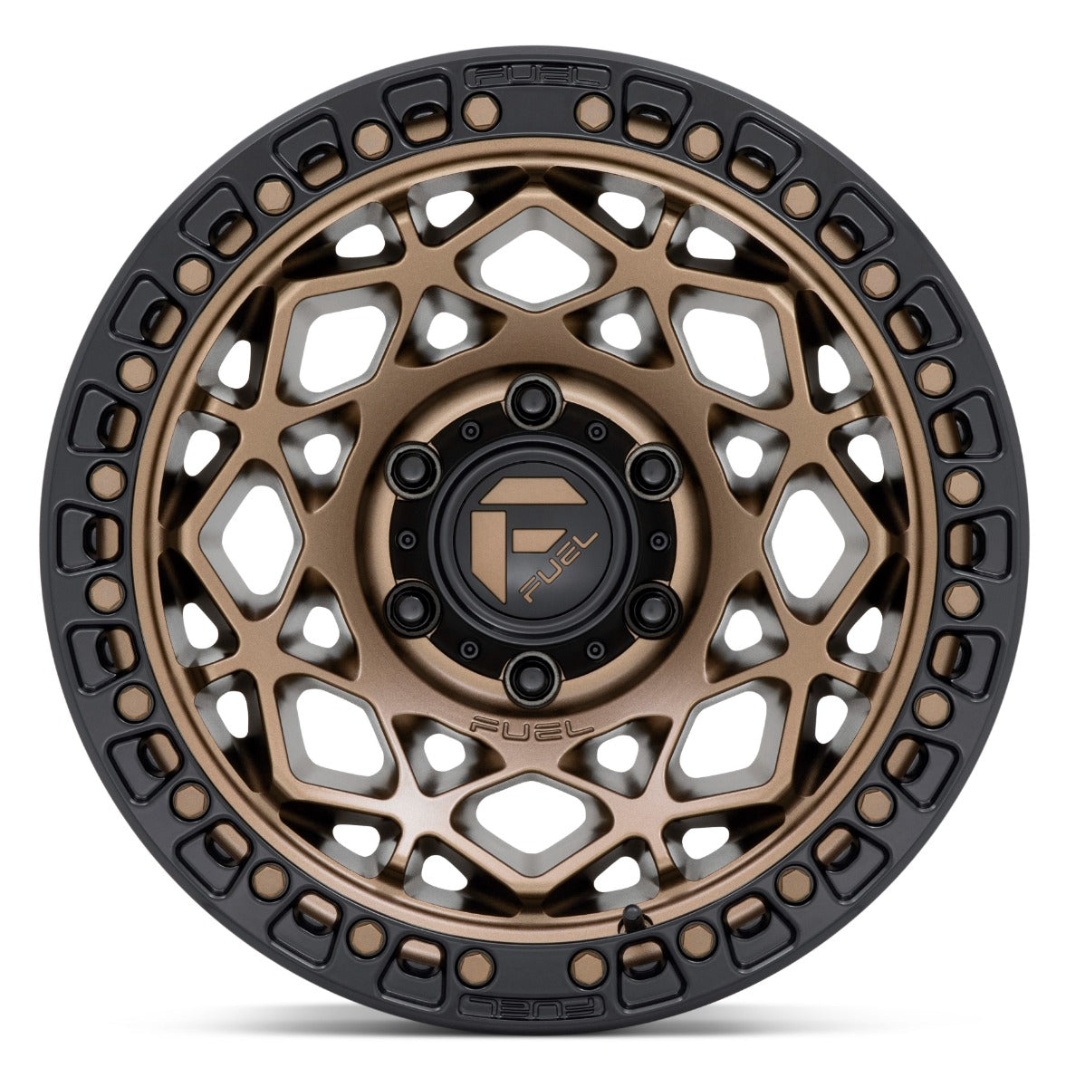 17x9 Fuel Off-Road Unit Bronze w/ Matte Black Ring D785 6x5.5/139.7 -12mm