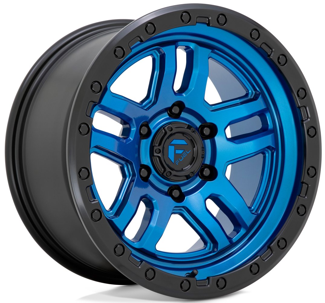 17x9 Fuel Off-Road Ammo Blue w/ Black Lip D790 5x5/127 -12mm - Flex Offroad