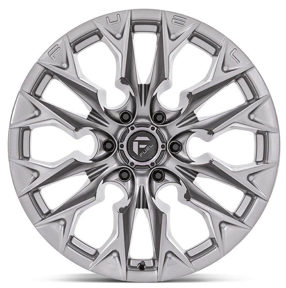 (Clearance - No Returns) 22x12 Fuel Off-Road Flame 6 Platinum D806 (* May Require Trimming) 6x5.5/139.7 -44mm