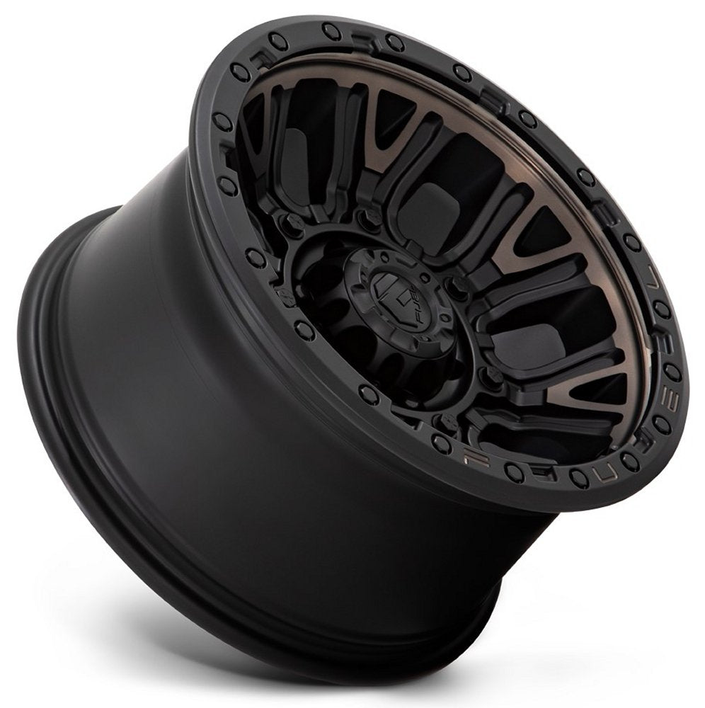 17x9 Fuel Off-Road Traction Matte Black w/ Double Dark Tint D824 6x5.5/139.7 1mm