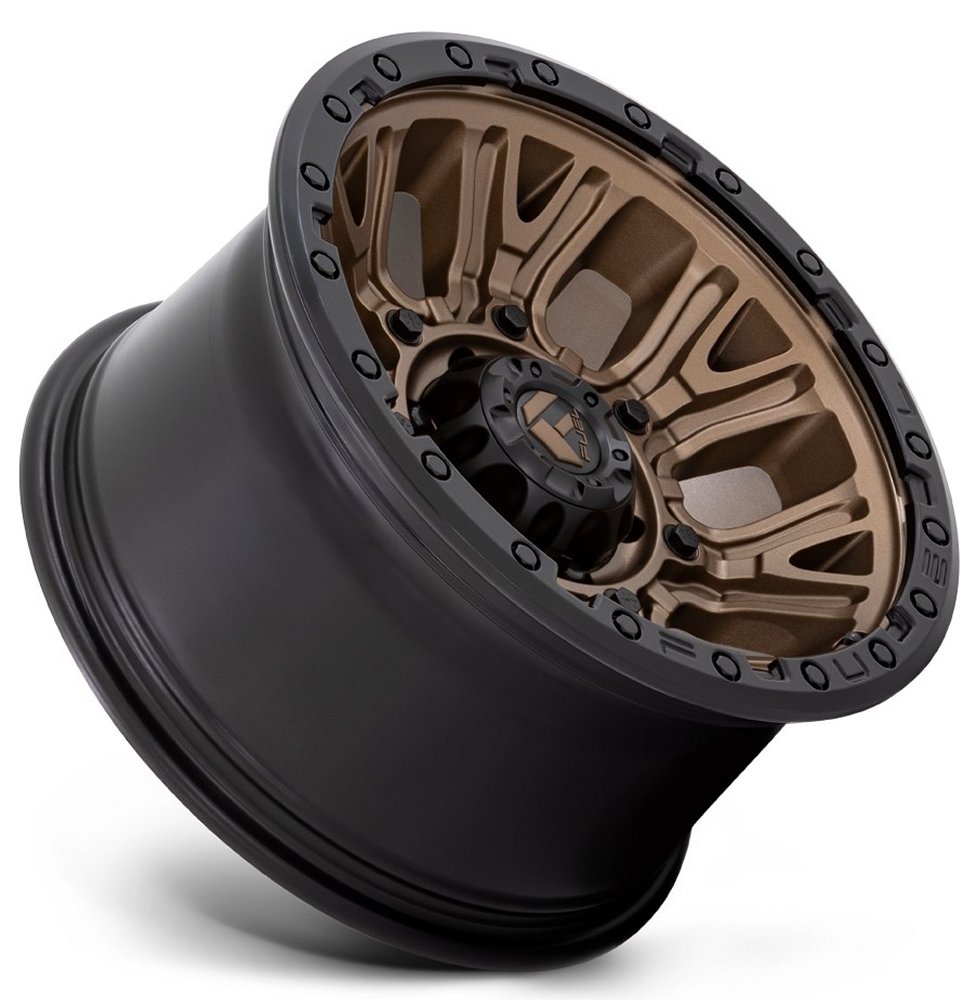 20x9 Fuel Off-Road Traction Matte Bronze w/ Black Ring D826 8x180 1mm - Flex Offroad