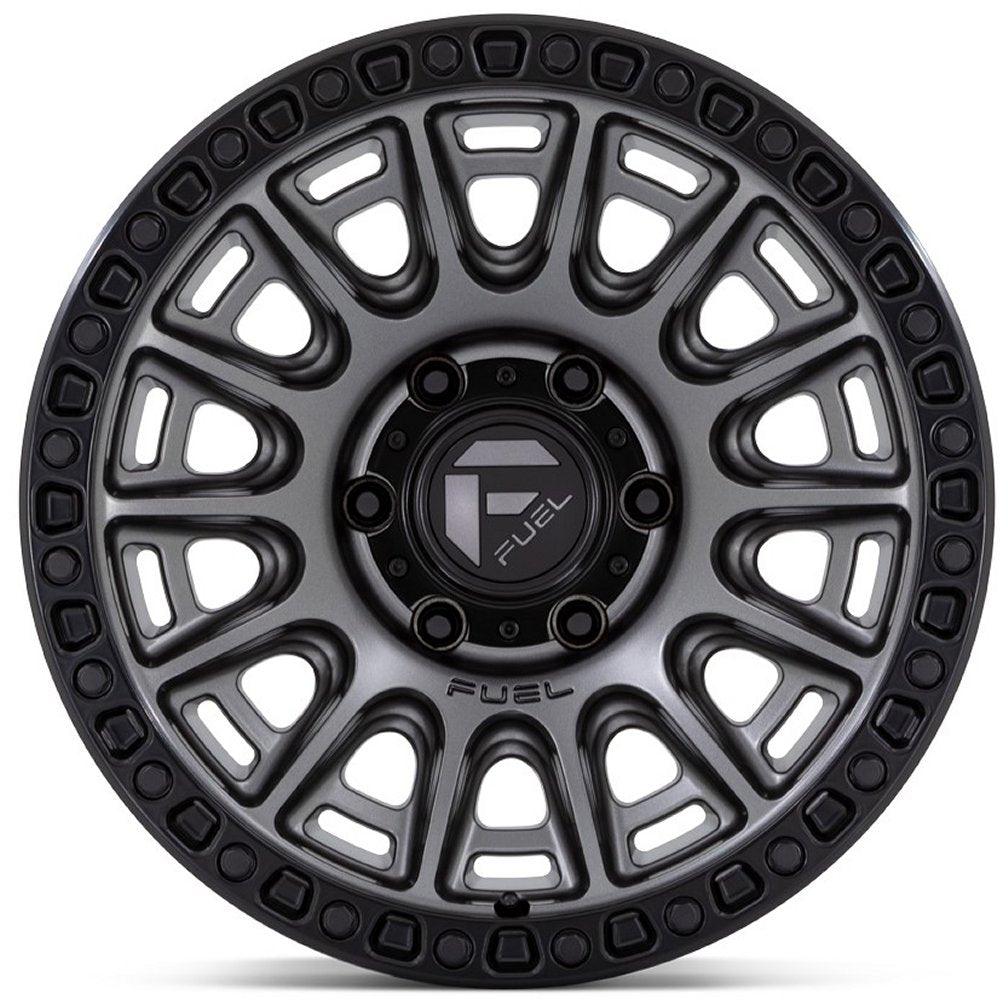 17x9 Fuel Off-Road Cycle Matte Gunmetal w/ Black Ring D835 5x5/127 1mm - Flex Offroad