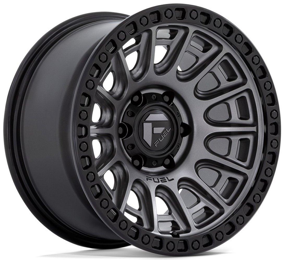 17x9 Fuel Off-Road Cycle Matte Gunmetal w/ Black Ring D835 5x5/127 1mm - Flex Offroad