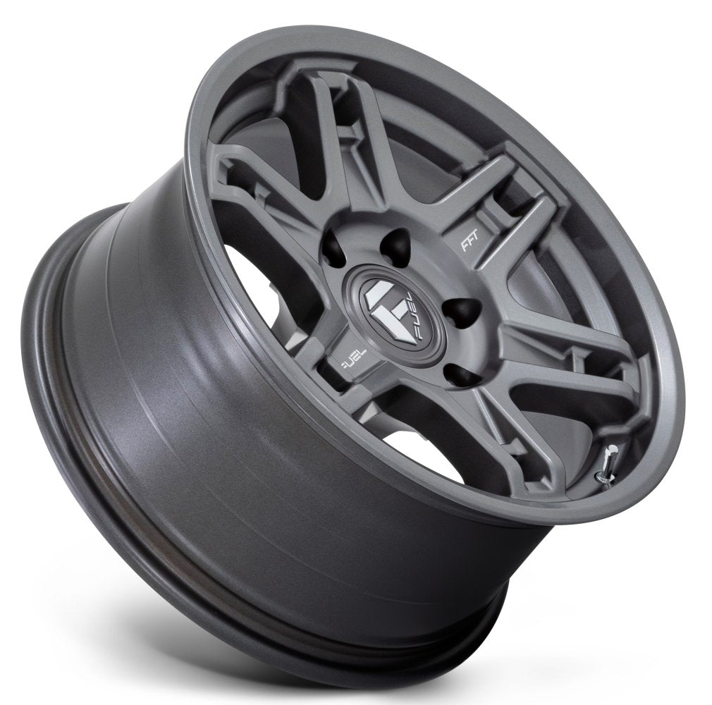 17X8.5 Fuel Off-Road Slayer Matte Gunmetal D838 6x5.5/139.7 1mm - Flex Offroad