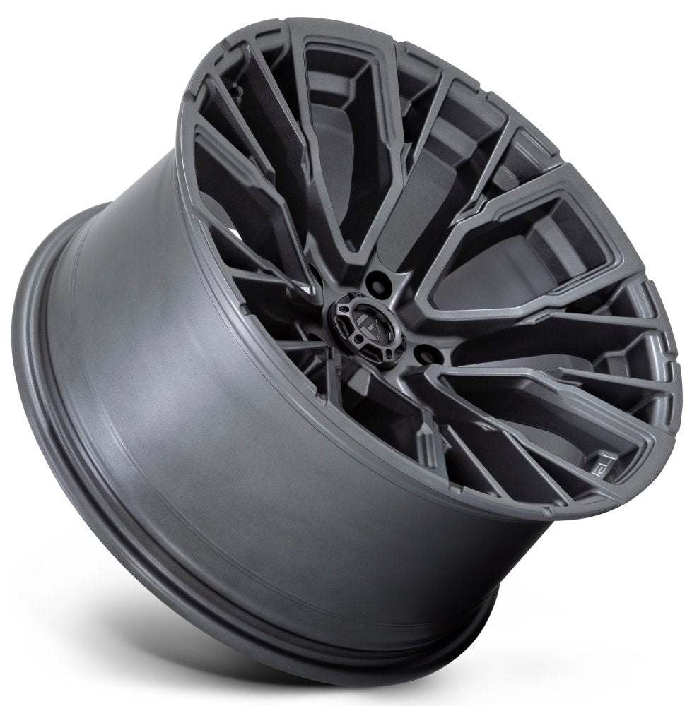 22x12 Fuel Off-Road Fuel Off-Road Rebar 5 Matte Gunmetal D848 5x5/127 -44mm (* May Require Trimming) - Flex Offroad