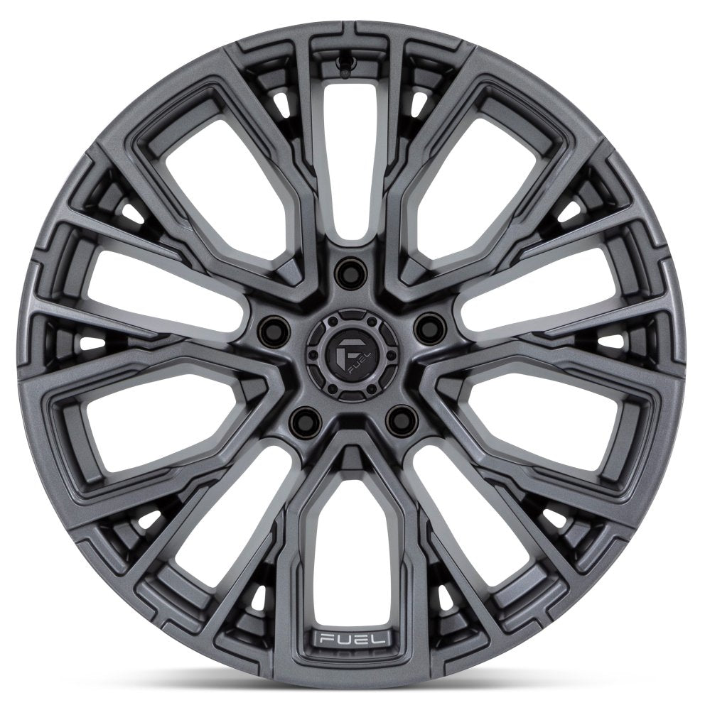 22x12 Fuel Off-Road Fuel Off-Road Rebar 5 Matte Gunmetal D848 5x5/127 -44mm (* May Require Trimming) - Flex Offroad