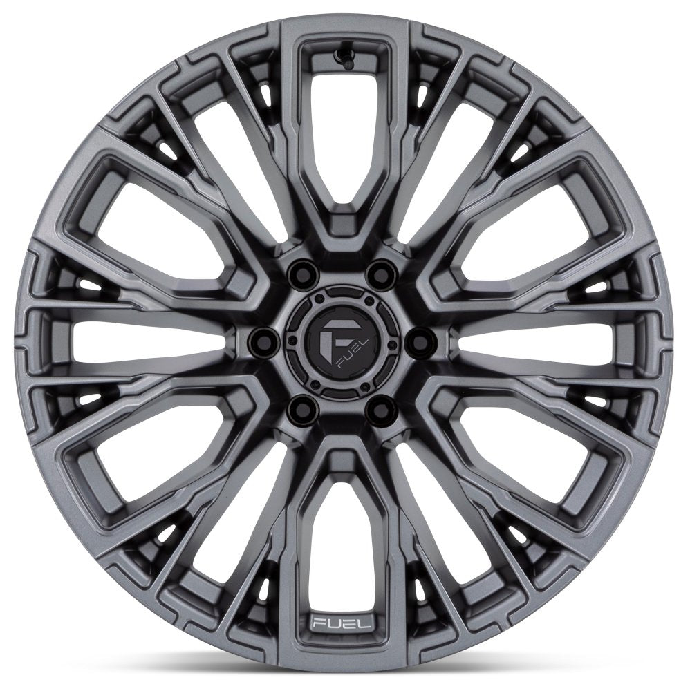 22x12 Fuel Off-Road Fuel Off-Road Rebar 6 Matte Gunmetal D848 6x135 -44mm (* May Require Trimming) - Flex Offroad