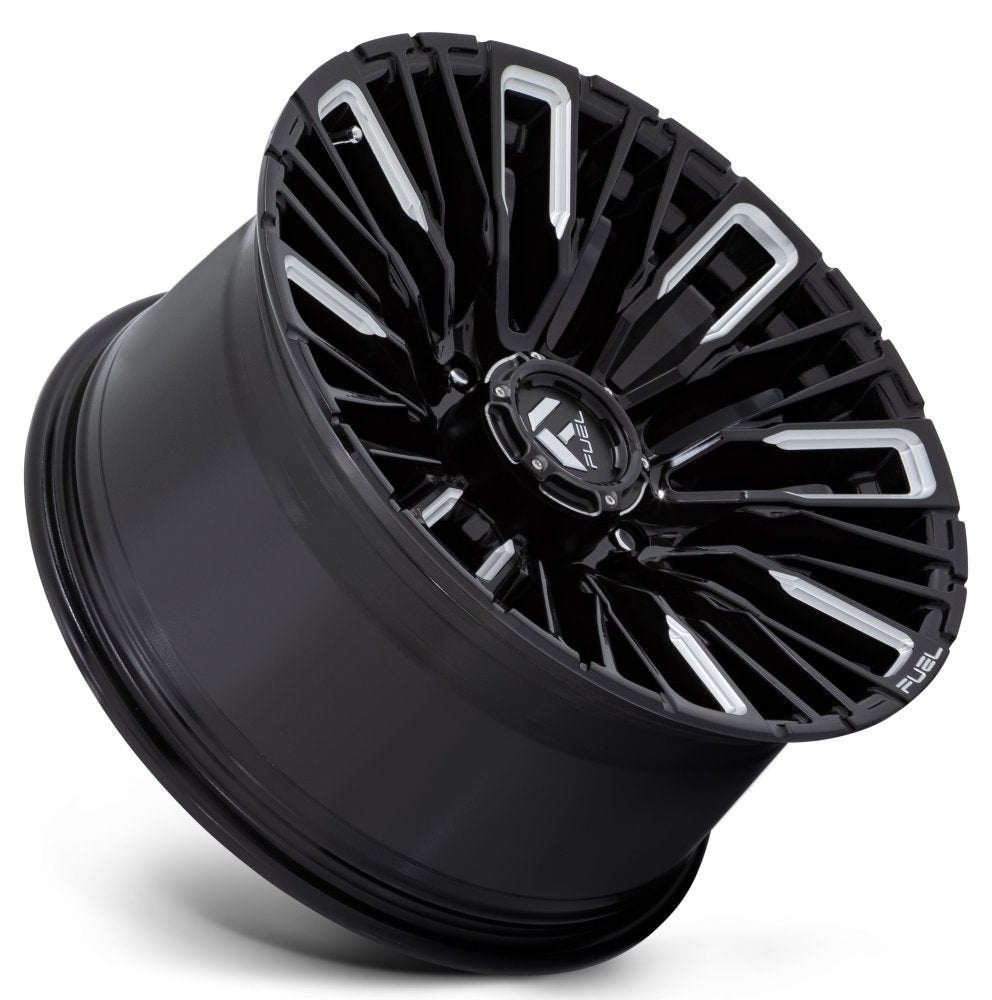 20x10 Fuel Off-Road Rebar 8 Gloss Black Milled D849 8x6.5/165 -18mm - Flex Offroad