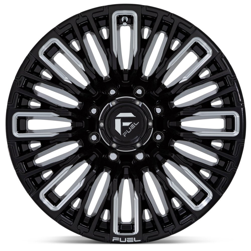 20x10 Fuel Off-Road Rebar 8 Gloss Black Milled D849 8x6.5/165 -18mm - Flex Offroad