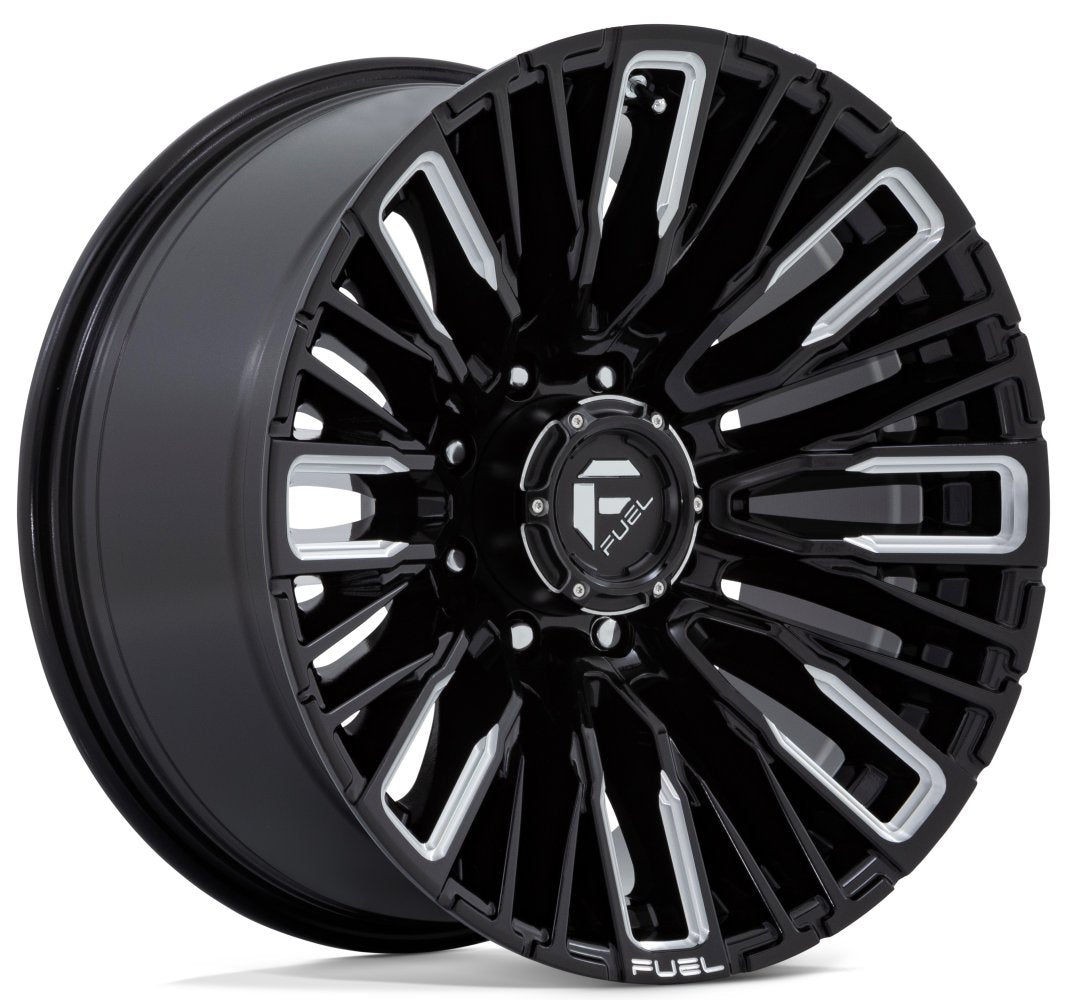 20x10 Fuel Off-Road Rebar 8 Gloss Black Milled D849 8x6.5/165 -18mm - Flex Offroad