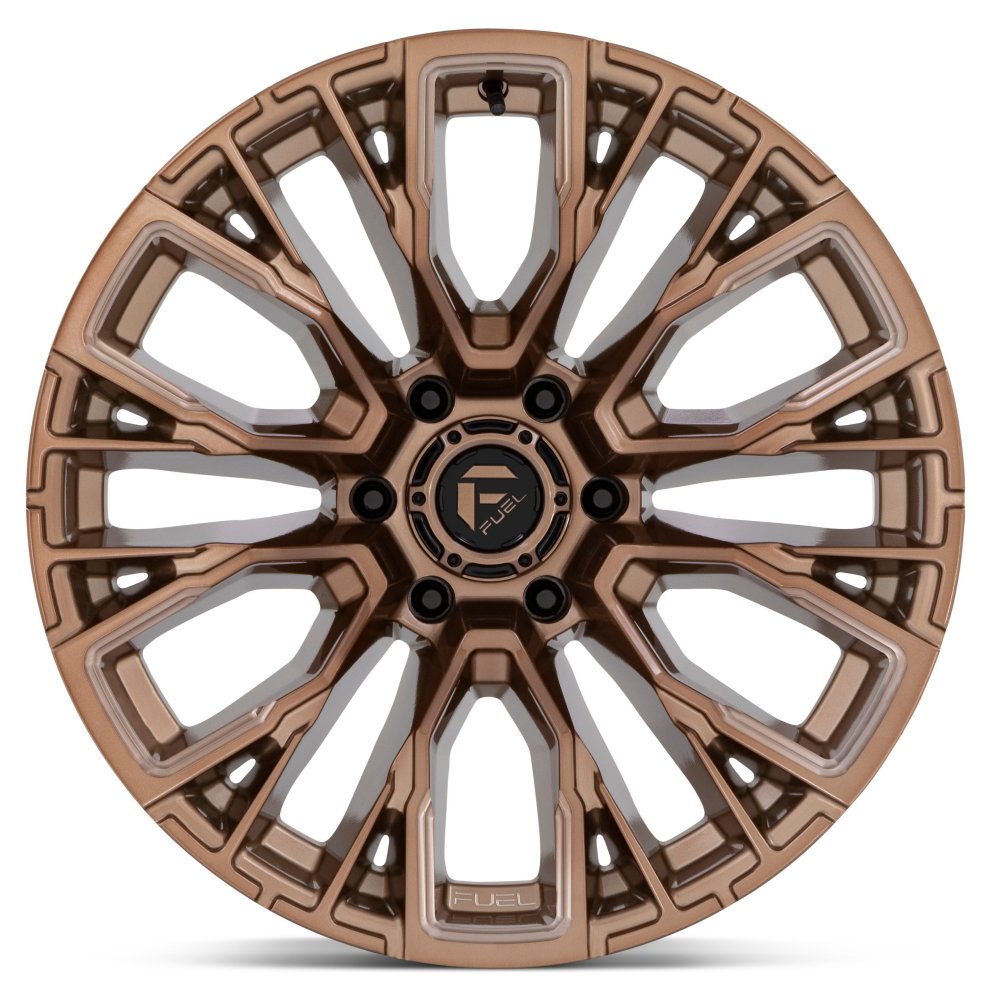 22x12 Fuel Off-Road Rebar 6 Platinum Bronze Milled D850 6x5.5/139.7 -44mm (* May Require Trimming) - Flex Offroad