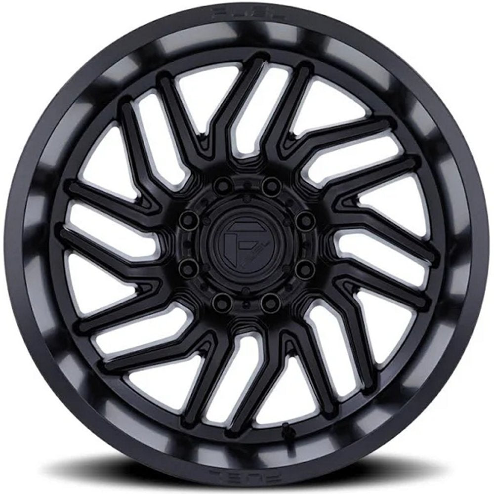 20X10 Fuel Off-Road Hurricane Blackout D864 8x180 -18mm - Flex Offroad