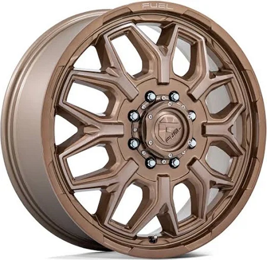 20x8.25 Fuel Off-Road Flux Platinum Bronze Dually Front D876 8X6.5/165 104MM 121.5C.B. - Flex Offroad