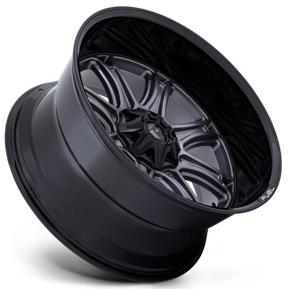 22x10 Fuel Off-Road Darkstar Matt Gunmetal w/ Gloss Black FC853 8x170 -18mm - Flex Offroad