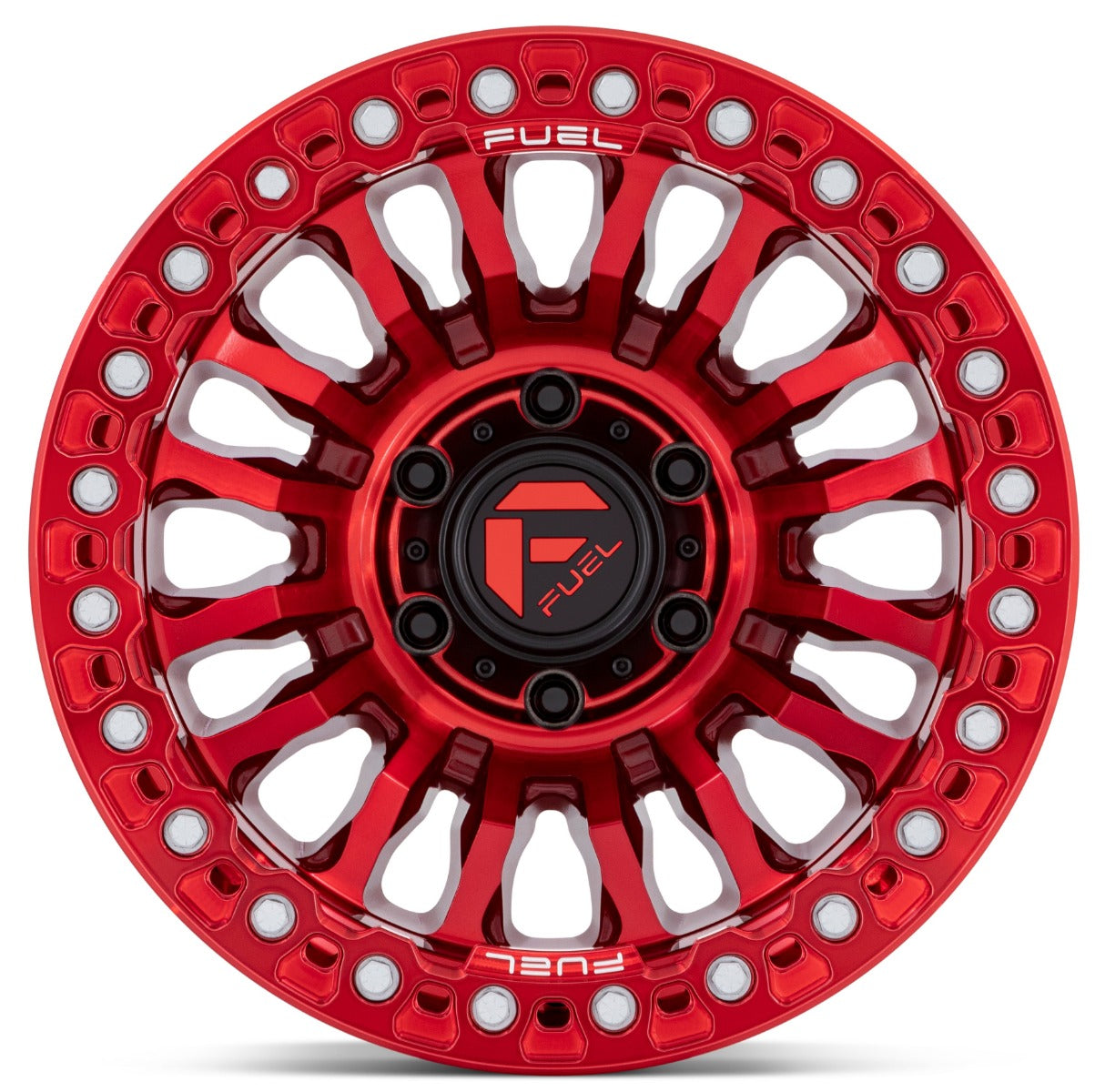 20x10 Fuel Off-Road Rincon Beadlock Candy Red FC125 5x5/127 -48mm
