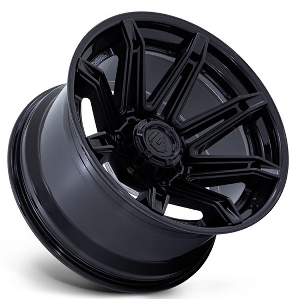 22x10 Fuel Off-Road Brawl Matte Black w/ Gloss Black Lip FC401 8x170 -18mm - Flex Offroad