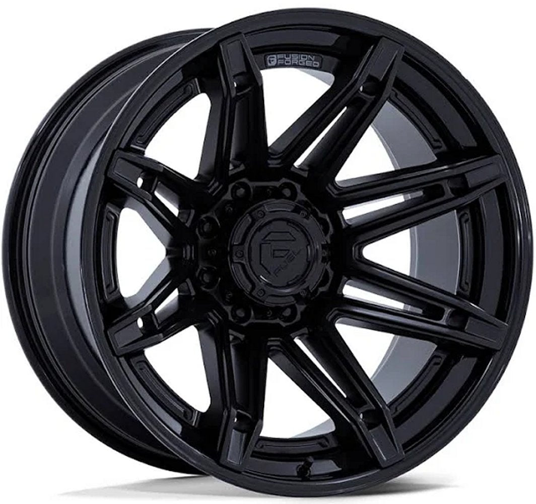 24x12 Fuel Off-Road Brawl Matte Black w/ Gloss Black Lip FC401 (* May Require Trimming) 8x170 -44mm - Flex Offroad