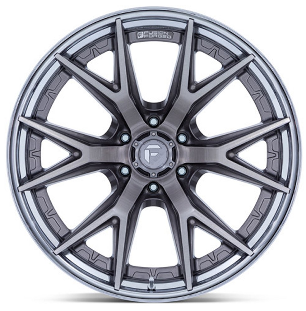 20x10 Fuel Off-Road Catalyst Platinum w/ Chrome Lip FC402 6x135 -18mm - Flex Offroad