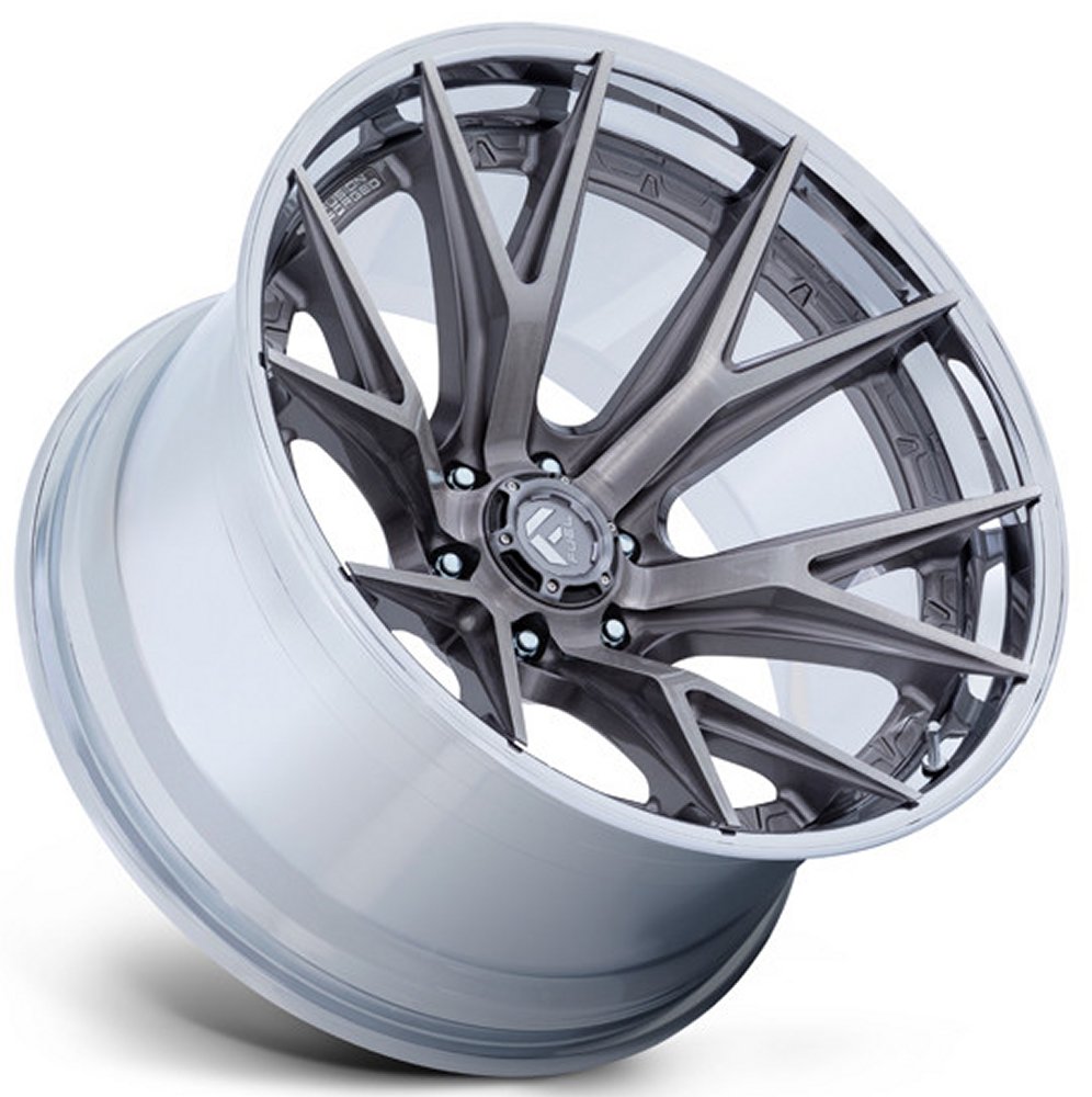 20x10 Fuel Off-Road Catalyst Platinum w/ Chrome Lip FC402 6x135 -18mm - Flex Offroad