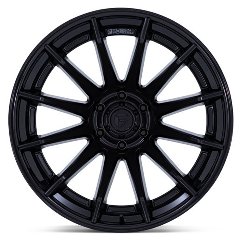 24x12 Fuel Off-Road Burn Matte Black w/ Gloss Black Lip FC403 (* May Require Trimming) 6x135 -44mm - Flex Offroad