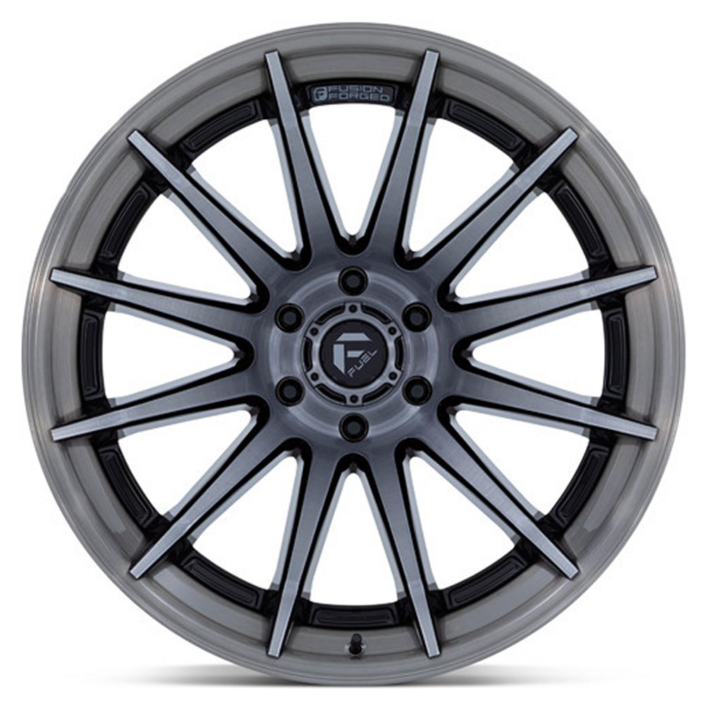 20x10 Fuel Off-Road Burn Gloss Black Brushed Dark Tint FC403 5x5/127 -18mm
