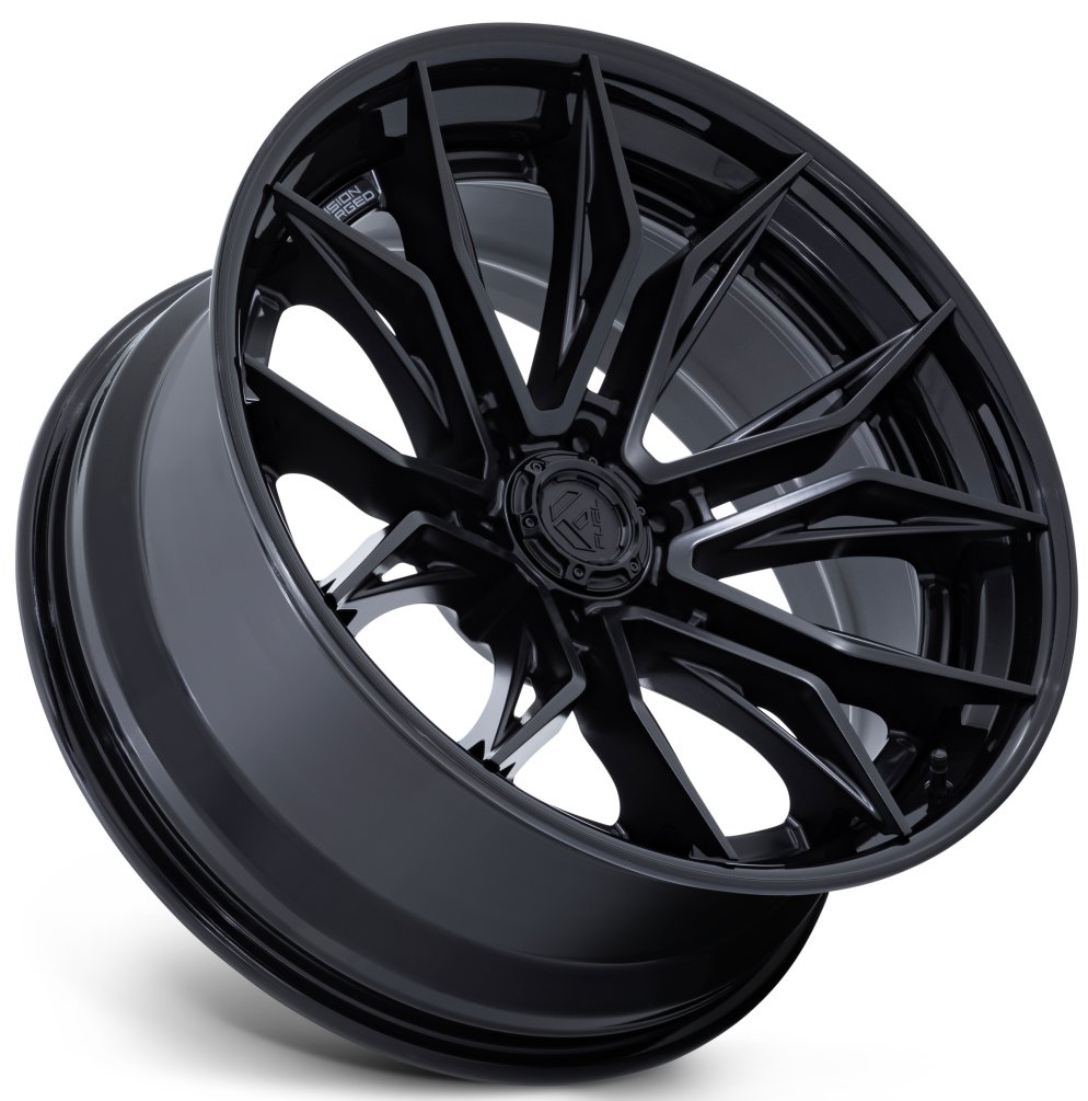 22X9.5 Fuel Off-Road Mutiny Matte Black w/ Gloss Black Lip FC404 6x135 20mm