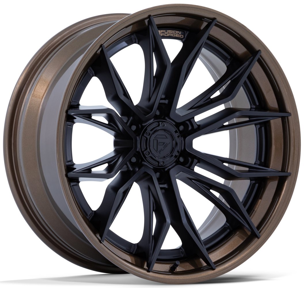 22X9.5 Fuel Off-Road Mutiny Matte Black w/ Gloss Bronze Lip FC404 6x135 20mm