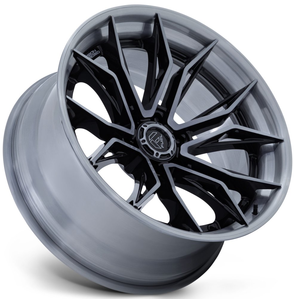 20X9 Fuel Off-Road Mutiny Gloss Black Brushed Dark Tinted FC404 (6-Lug) 6x135 1mm