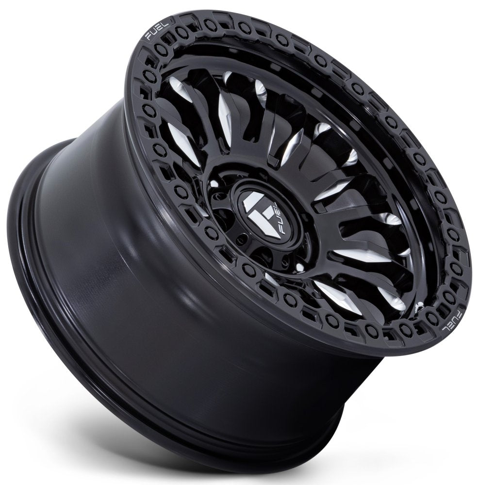 20x10 Fuel Off-Road Rincon Gloss Black Milled FC857 5x5/127 -18mm - Flex Offroad