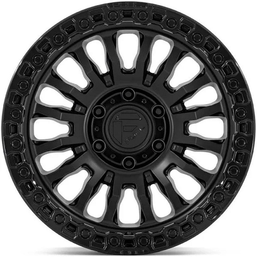 20x10 Fuel Off-Road Rincon Matte Black w/ Gloss Black Lip FC857 5x5/127 -18mm - Flex Offroad