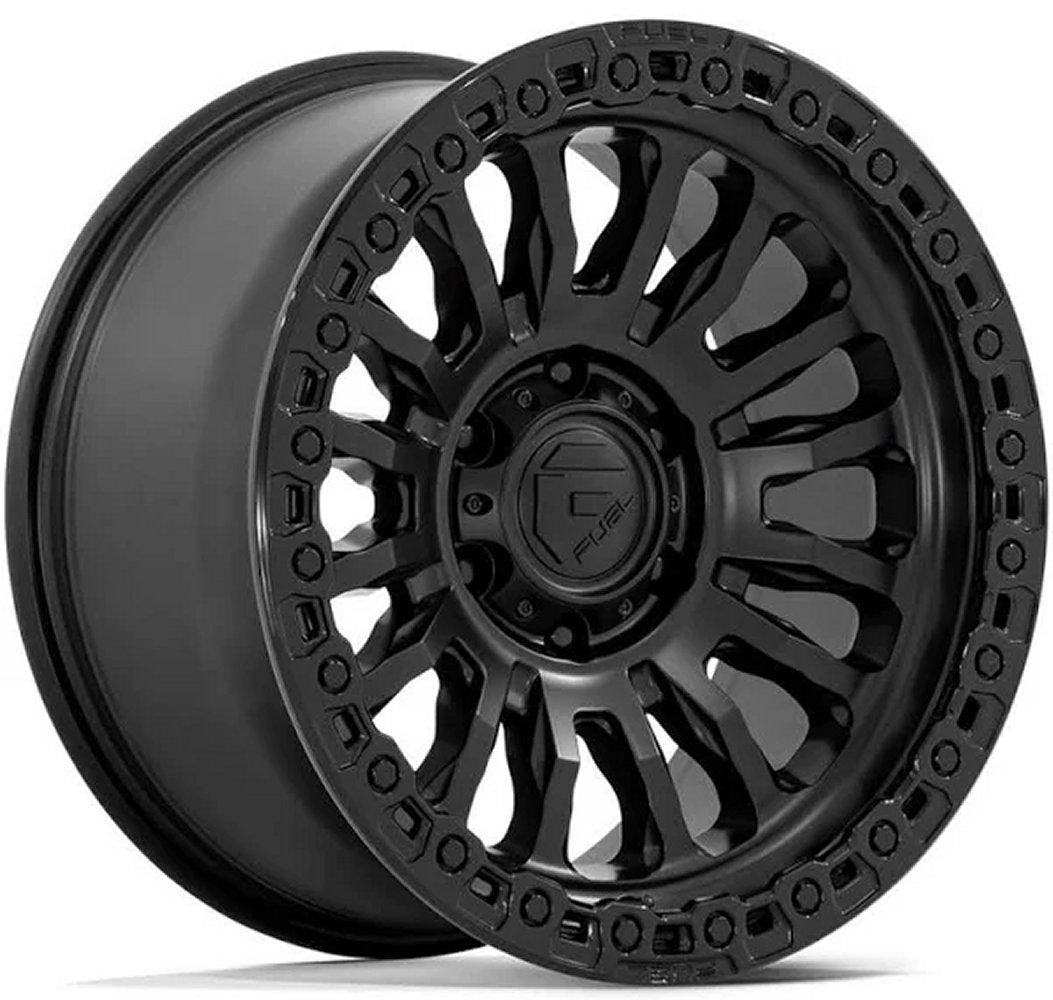 20x10 Fuel Off-Road Rincon Matte Black w/ Gloss Black Lip FC857 5x5/127 -18mm - Flex Offroad